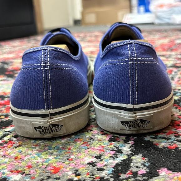 EXCELLENT Vans Authentic Low Skate Shoe Spectrum Purple True White Men\'s 12 main image 9